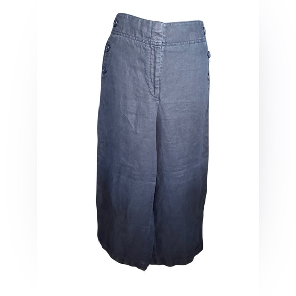 Ann Taylor LOFT
Blue Palazzo Sailor Pants
Women's Sz 2 Linen Wide Leg Pants - Picture 1 of 7